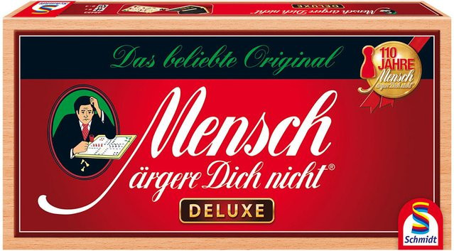 Schmidt Spiele Mensch ärgere Dich nicht Deluxe Brettspiel Holz - Bild 2