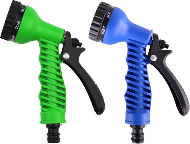 Garten Spritzpistole mit 7 Spray-Modi für Bewässerung und Autowäsche in Blau und Grün - Bild 1