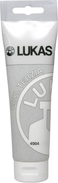 Lukas Cryl Terzia Acrylfarbe Silber satinmatt 125 ml - Bild 1