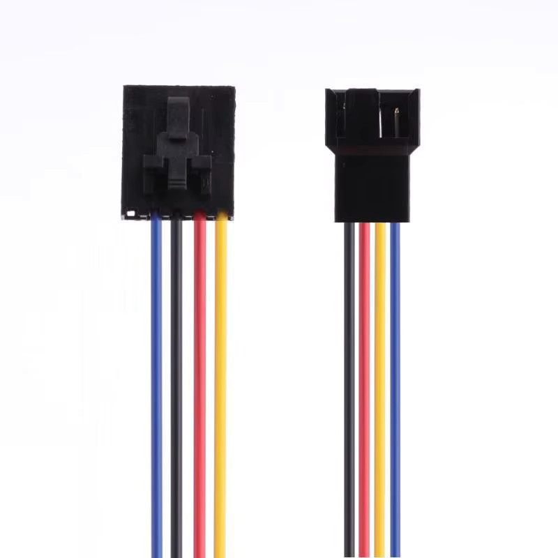 OULLX 5-Pin CPU Lüfter Splitter Kabel zur Verlängerung und Konvertierung für Computer-CPU-Kühler, Mehrfarbig, Länge: 17,5 cm - Bild 2
