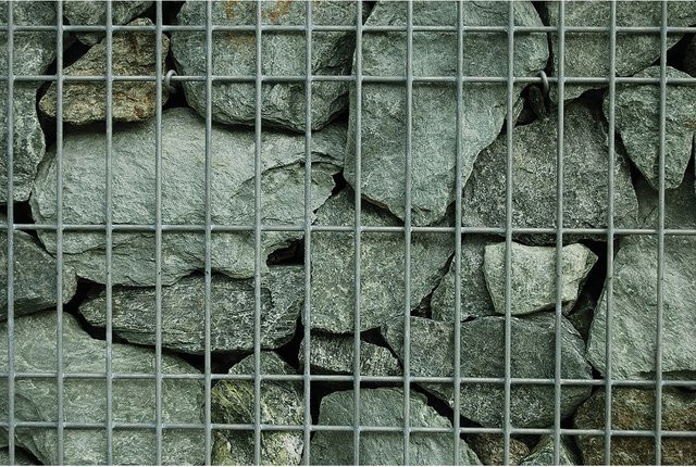 Scherf Fertig-Gabione Chloritbruch Schiefer-Grün B/T/H: 200 x 50 x 50 cm - Bild 1