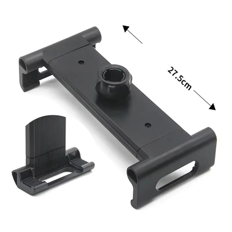 VIKEFON Tablet Stretch Adapter Clip Holder für Stativ in Schwarz - Bild 2