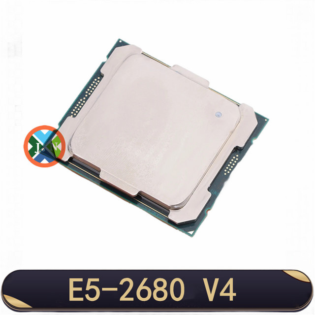 Intel Xeon E5 2680V4 CPU-Prozessor, 2,40 GHz, 14-Core, 35M Cache, LGA2011-3, Silber - Bild 1