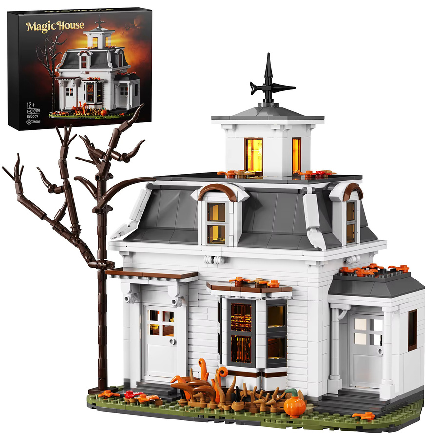 BuildMoc Halloween Magisches Spukhaus-Architekturmodell, Bausteinset, ab 12 Jahren - Bild 6