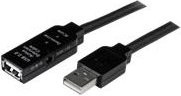 StarTech.com USB 2.0 Aktives USB-Verlängerungskabel Typ A auf Typ A, Schwarz, 5,0 m - Bild 1