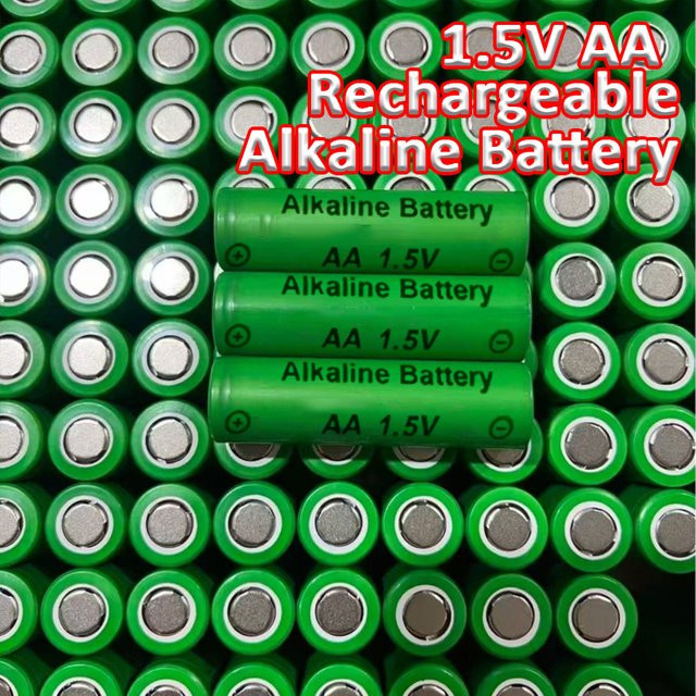 Koonenda AA wiederaufladbare Alkaline-Batterien 1,5V mit 3000mAh in Grün - Bild 1