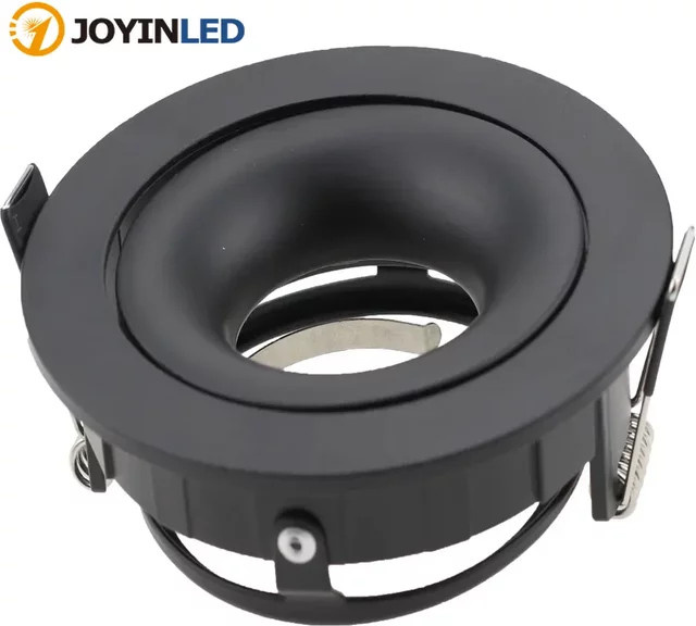 JOYINLED Runde LED-Einbauleuchten GU10 in Schwarz für Küche und Schlafzimmer - Bild 1