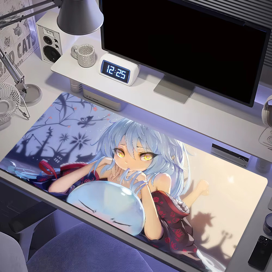 R-Rimuru Anime That Time I Got Reincarnated as a Slime Mauspad in Multicolour, große rutschfeste Schreibtischunterlage für PC und Büro - Bild 2