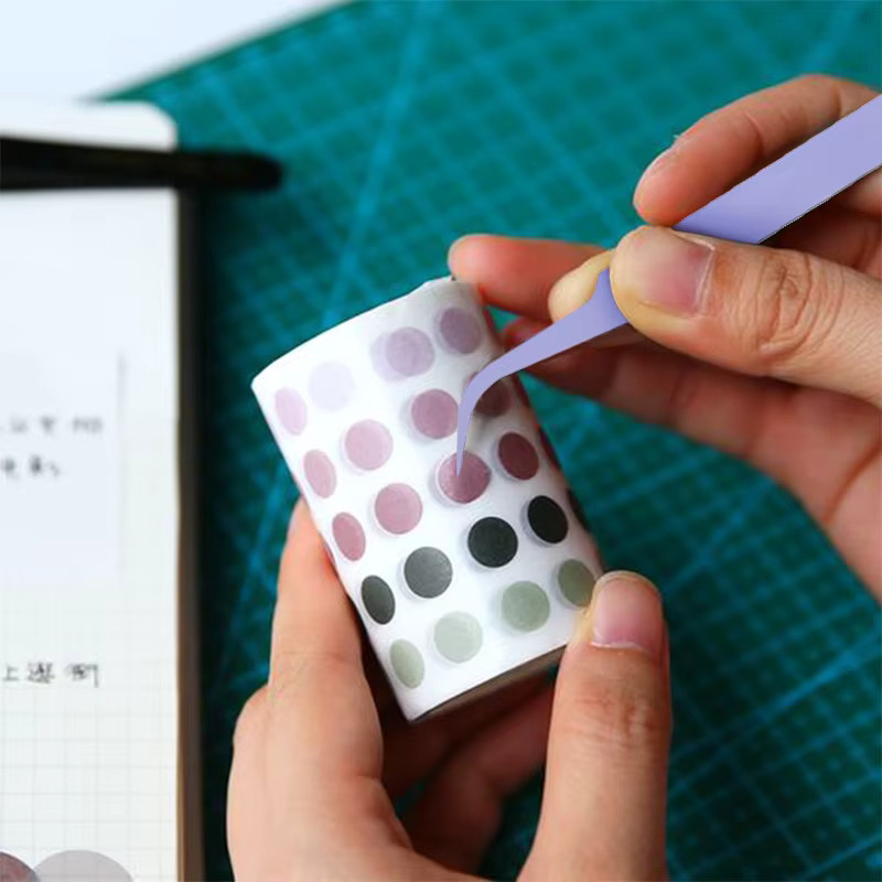 myaokue-up Pinzette für Wimpernverlängerung und Nail Art, Edelstahl - Bild 2