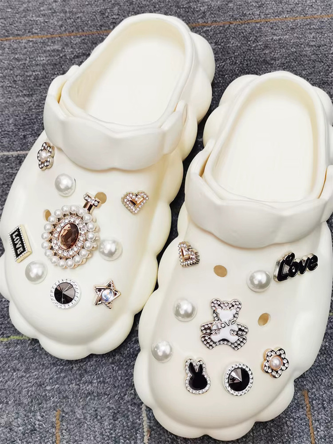 LIN KING Schuh-Charms-Set, Spiegel-förmig, Strass, Damen - Bild 2