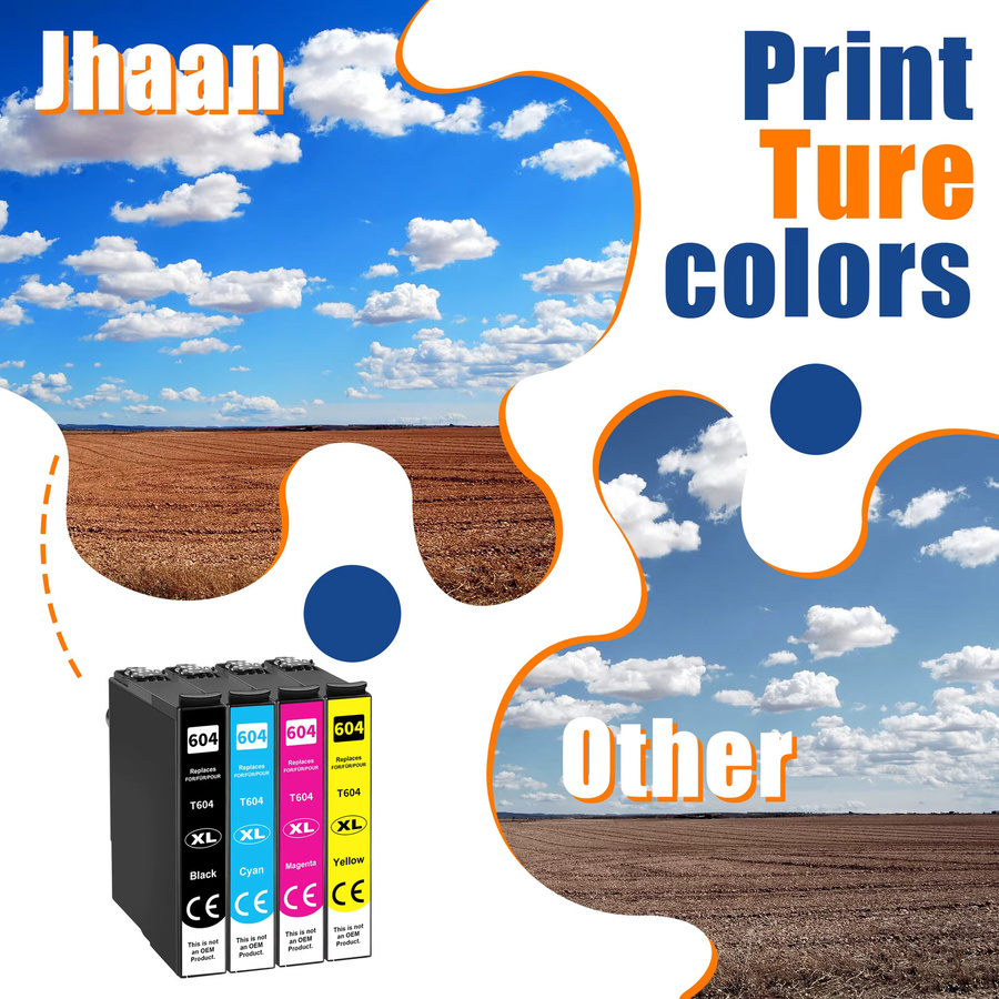 Jhaan 604XL Druckerpatronen Multicolor kompatibel mit Epson Expression Home XP-4200 XP-3200 XP-3205 XP-2200 - Bild 2