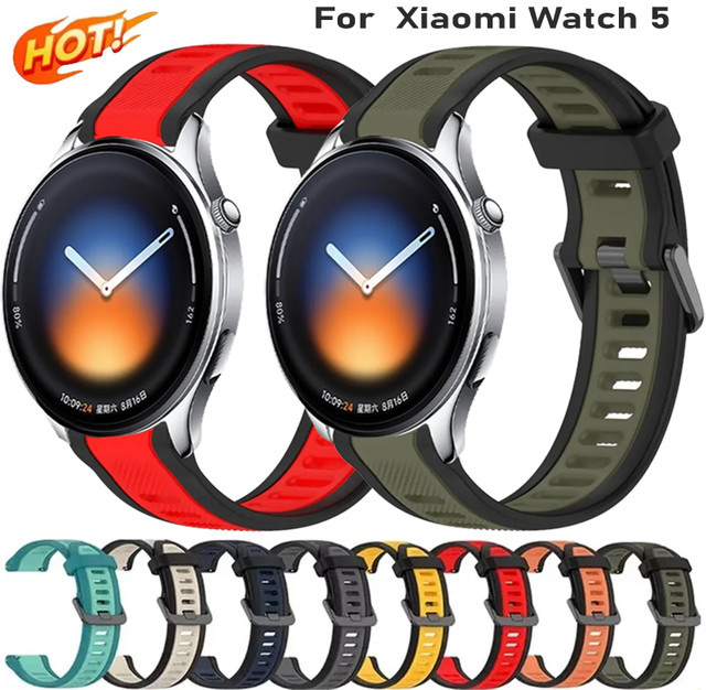 Xiaomi Silikonarmband, 18mm 20mm 22mm, für Xiaomi Watch 5, OPPO Watch - Bild 1