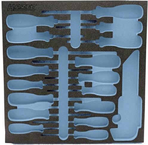 Hazet 2K-Weichschaum-Einlage 163-297L in Blau, B: 34,2 cm x L: 34,4 cm - Bild 1