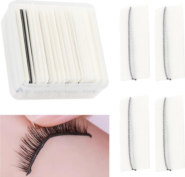 KuZHEN Künstliche Wimpernstreifen, Black, Unisex, Natürlich - Bild 1