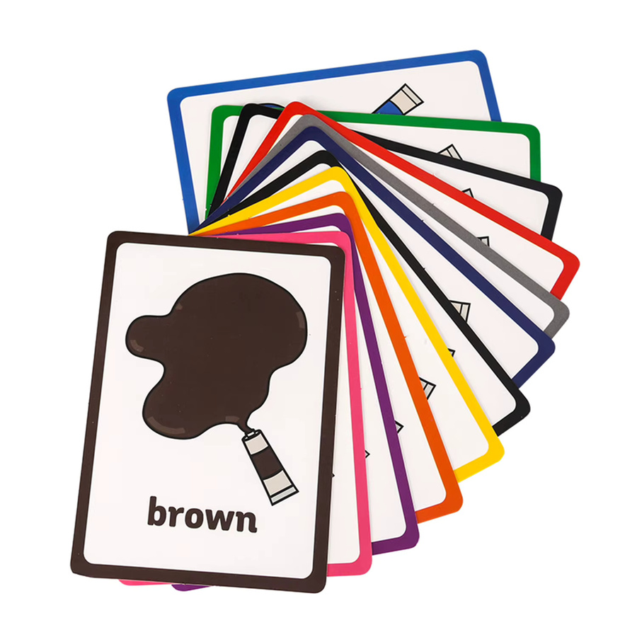 QKX Englisch Flash Karten Farben, 12-teiliges Set, Montessori Lernmittel - Bild 2
