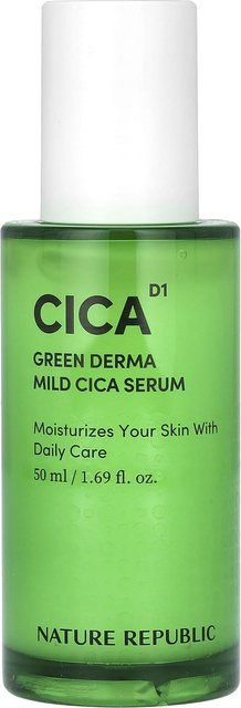 Nature Republic Green Derma Mild Cica Serum, 50 ml, Centella asiatica-Extrakt - Bild 1