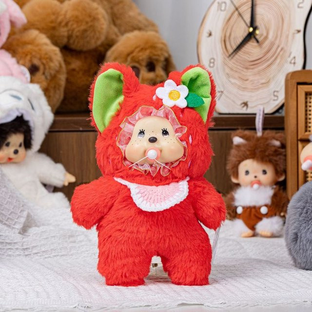 Banpresto Halbgesichts-Mengqiqi Obst-Transformationspuppe, Plüschtier, 20cm - Bild 1