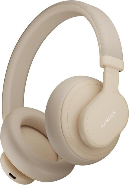 Hammer Bash Max Over-Ear-Kopfhörer mit Bluetooth 5.3, Mikrofon und Touch-Steuerung in Aprikot - Bild 1