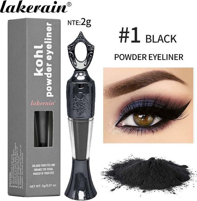 Perfect skin Puder Eyeliner, Schwarz, Matt, Damen - Bild 1