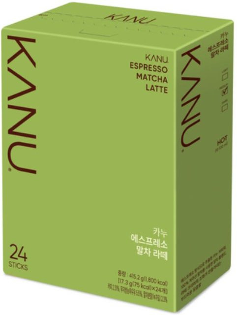 KANU Espresso Matcha Latte Kaffeemischung, Instant-Drink, 24 x 17 g - Bild 1