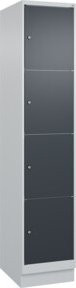 C+P Schließfachschrank Classic PLUS mit Sockel und 1 Abteil in Anthrazitgrau, B/T/H: 195 x 40 x 50 cm - Bild 1