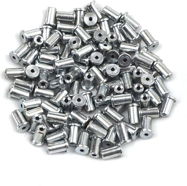 BROSS Fensterheber Seilzug Endstift Anschlagniete in Silber, 100 Stück, Maße: 6,5 x 9,1/1,7 mm - Bild 1