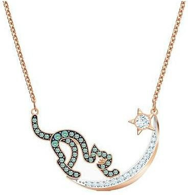 Swarovski Halskette Cattitude Moonlight, beige, Kristall, Damen - Bild 1