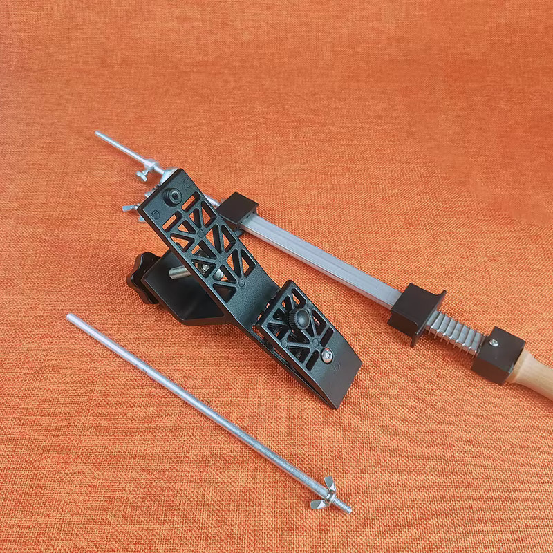 RSCHEF Profi Messer Schleifsystem mit Diamant-Schleifstein und Holzhalterung - Bild 1