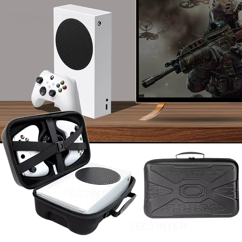 TECTINTER Tragbare EVA-Hardshell Aufbewahrungstasche für Xbox Series S in Schwarz - Bild 3