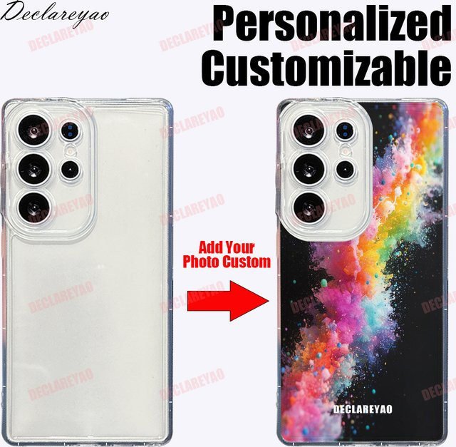 Personalisierte DIY Handyhülle für Samsung Galaxy A02 A02S A03 A03S A04 A05 A05S A11 A12 M12 F12 A13 5G in Transparent Multicolour - Bild 1