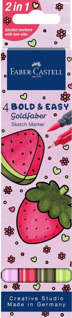Faber Castell Goldfaber Sketch Marker Bold Easy Set I mit Brush-Spitze in Multicolour - Bild 1