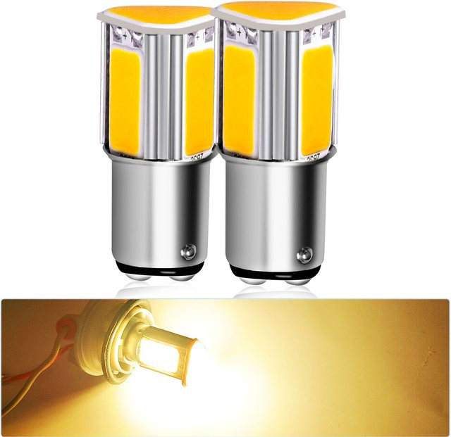 2er-Set P21W BA15S LED Autolampen für Bremslicht, Nebellicht, Rückfahrscheinwerfer und Blinker 12V - Bild 1