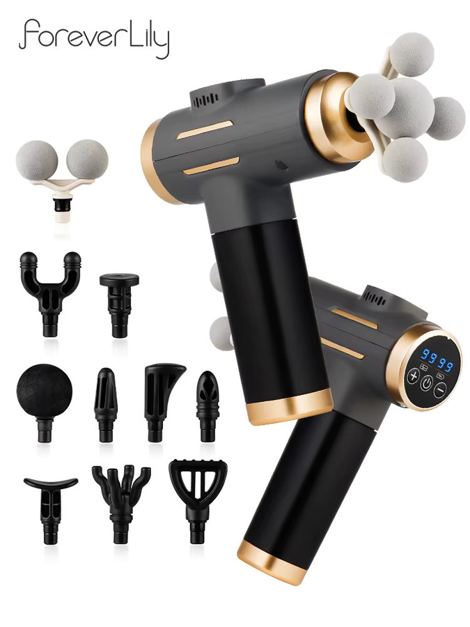foreverlily Elektrische Faszienpistole, Unisex, 11 Massageköpfe - Bild 7