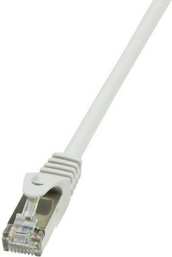 LogiLink CP2082S RJ45 Patchkabel CAT 6 F/UTP Ethernet/LAN in Grau, Länge: 7,50 m - Bild 1