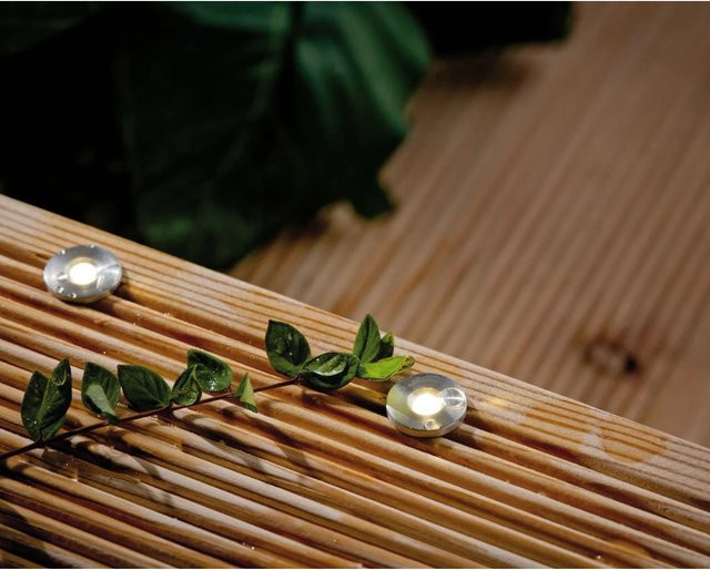 Paulmann Plug & Shine MicroPen II LED-Außeneinbauleuchten Starter-Set in Silber aus Edelstahl mit warmweißem Licht, 5er Set - Bild 1