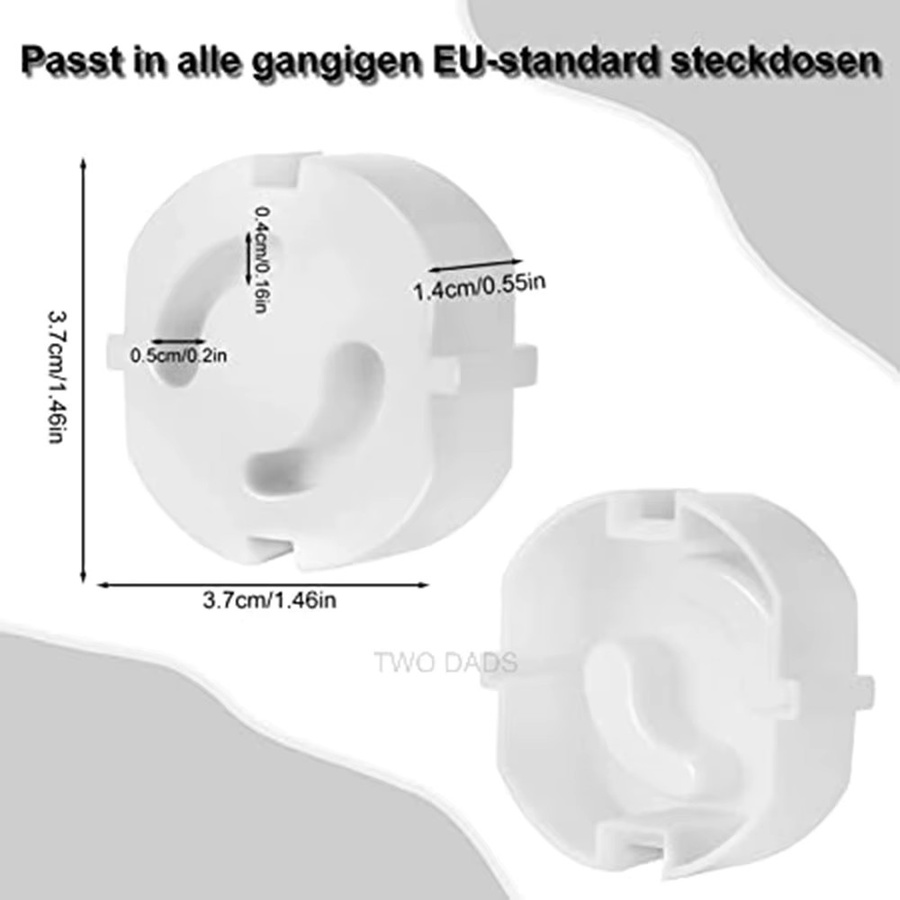 Baby Safe Steckdosenabdeckung aus ABS-Material für europäische Schuko-Steckdosen - Bild 2