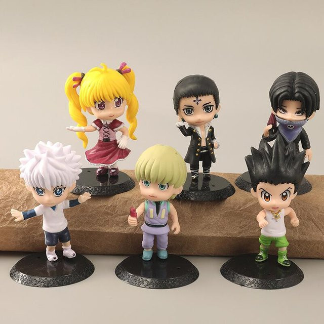 Fashnics Hunter x Hunter Killua Zoldyck Gon Freecss Actionfigur, 6-teiliges Set, ab 14 Jahren - Bild 1