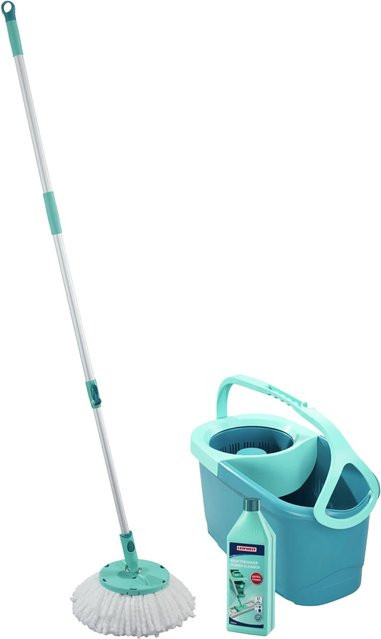 Leifheit Reinigungs-Set Disc Mop Ergo + Power Cleaner in Türkis - Bild 1