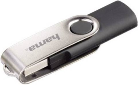 Hama Rotate USB-Stick 16GB USB 2.0 Schwarz Silber - Bild 1
