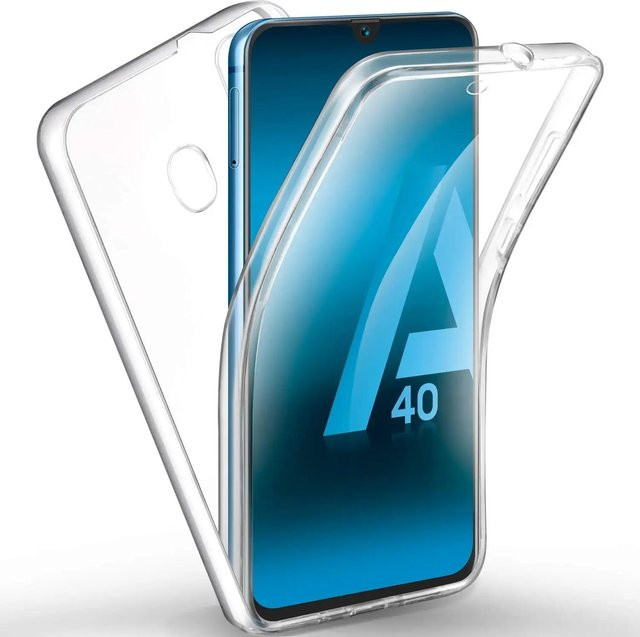 Transparente 360 Grad Ganzkörper Schutzhülle für Samsung Galaxy A34 5G - Bild 1