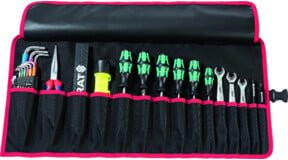 Werkzeugrolltasche PARAT mit 15 Fächern aus Nylon in Schwarz/Rot, B: 67 cm, H: 33 cm - Bild 1