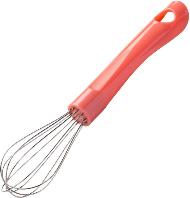 Fackelmann Mini Cooking Schneebesen aus Edelstahl und Kunststoff, rosa - Bild 1