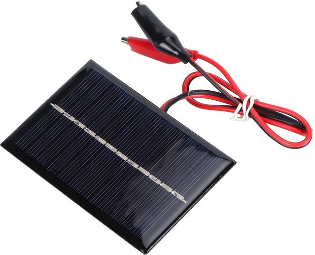 TOMTOP JMS Tragbares DIY Polysilizium Solarmodul Solarladegerät 0,6 W 6 V in Schwarz - Bild 1