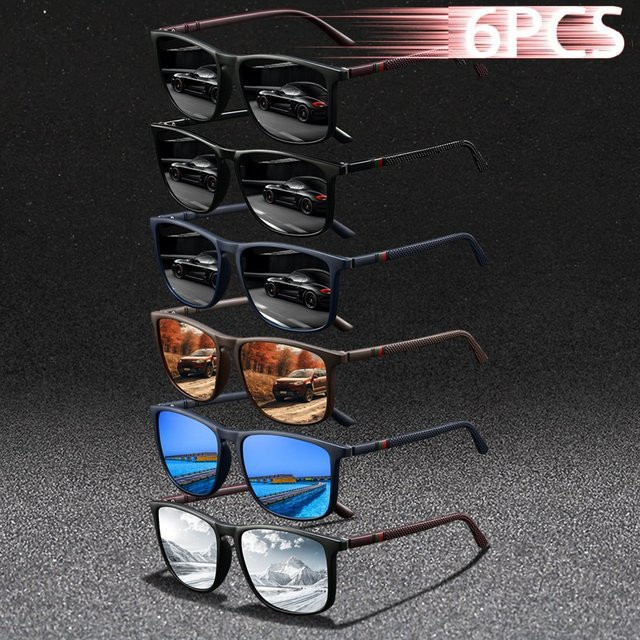 WSZ Sonnenbrille, Quadrat, Vollrand, Unisex, Multicolor, Schwarz - Bild 1
