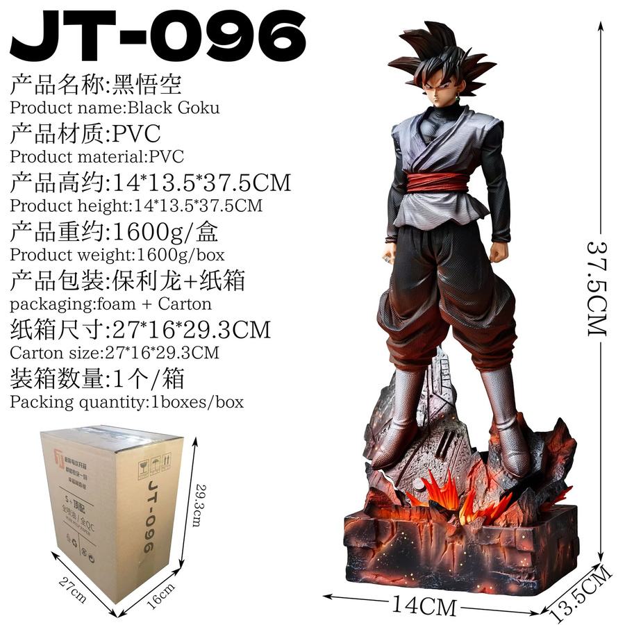 JT Studio Dragon Ball Zamasu Goku Black, Anime-Figur, 37cm, PVC-Statue - Bild 3