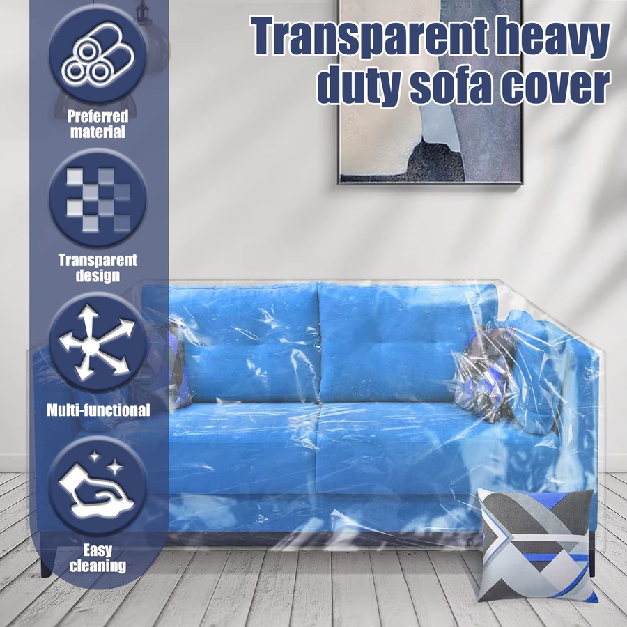 Willstar Wasserabweisender Couchbezug Transparent als Kratzschutz für Sofas gegen Katzen und Hunde - Bild 3