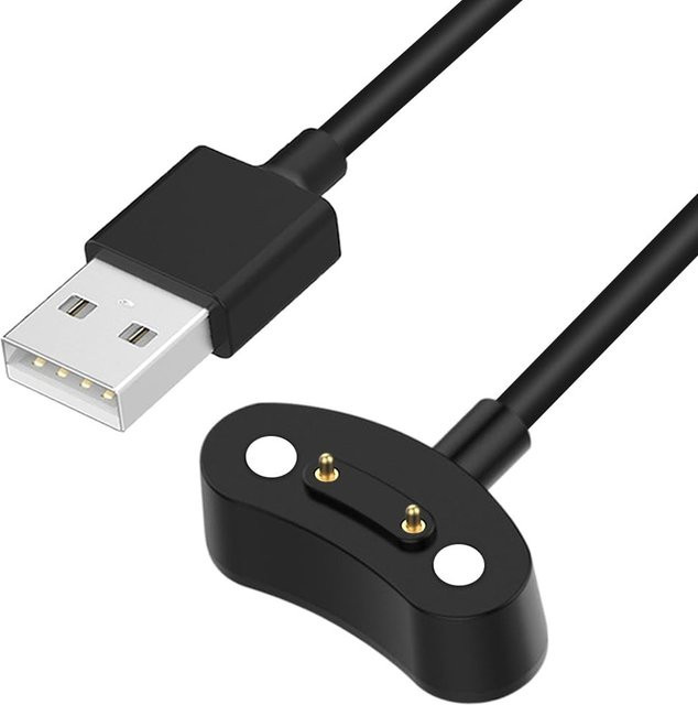 iHZCPRO Magnetisches USB-Ladekabel für TicWatch Pro 3 Ultra GPS, Pro 3, Pro 5, Pro 3 LTE, Pro X und E3 Smartwatch in Schwarz - Bild 1