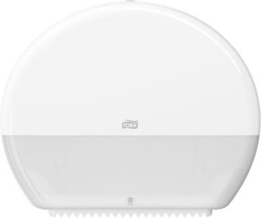 Tork Toilettenpapierspender 554000 für Jumbo Rollen mit Rollenbremse und Sichtfenster in Weiß - Bild 1