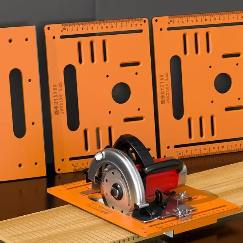 LTOOLS Verstellbare Schneidemaschinenbasis für elektrische Sägen in Orange mit 45 Grad Neigungswinkel - Bild 4