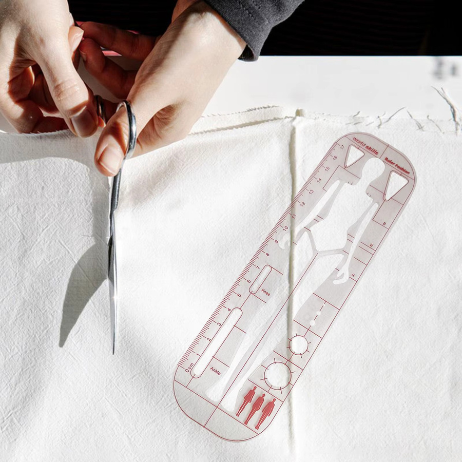 Sharprepublic Französisches Kurvenlineal aus Kunststoff, transparent, Zeichnungsvorlage für Schneiderei und Modedesign - Bild 4